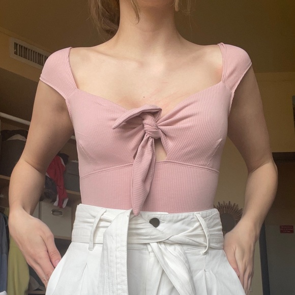 Lulus Tops - Pink Lulus Bodysuit